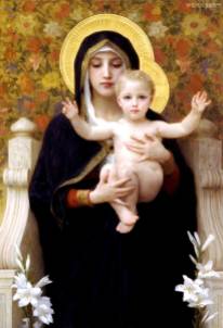 09. The Virgin of the Lilies (1899) William-Adolphe Bouguereau